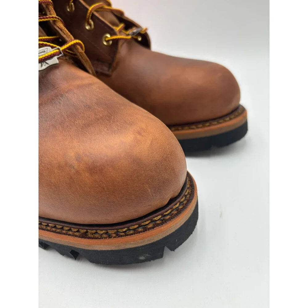 Thorogood 9 IN LOGGER BRN Men's NEW Steel-Toe Work Boot Brown Multiple Sizes